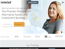 Tablet Screenshot of navatargroup.com